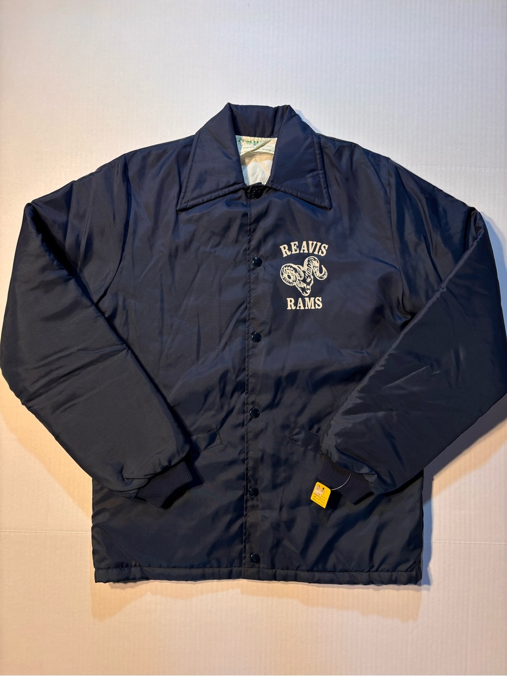 Vtg Holloway Reavis Rams High School 80’s USA Coach Jacket Sz Small BNWT